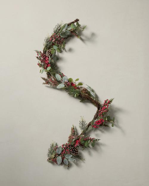 6' Flocked Berry Garland - Gallery Image #1