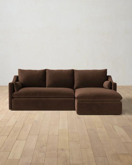 Leighton Slope Arm 2-Piece Chaise Sectional - Gallery Image #1