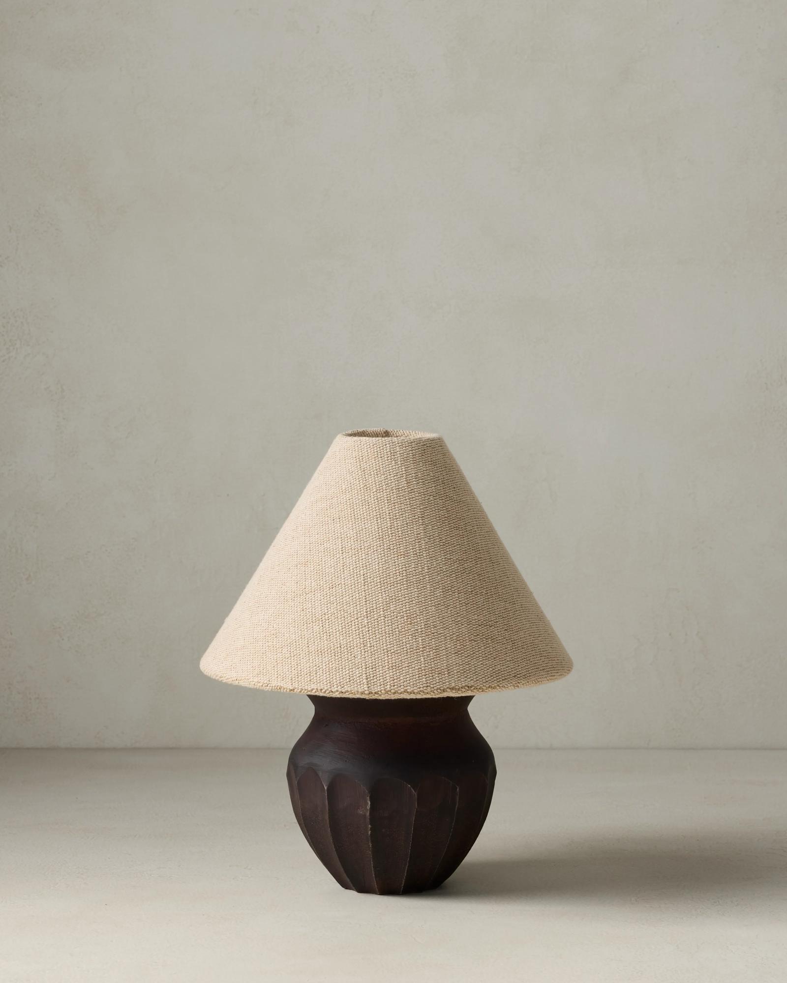 Chantelle Table Lamp - Bronze / Natural 11W x 13H x 11D
