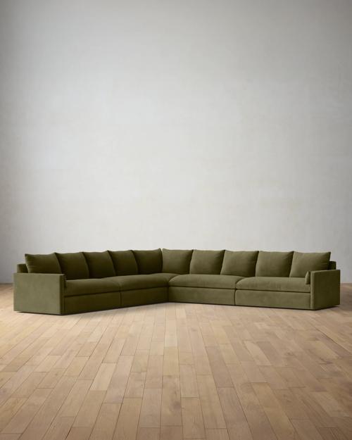 Leighton Track Arm 5-Piece Grand Corner Sectional - Gallery Image #1