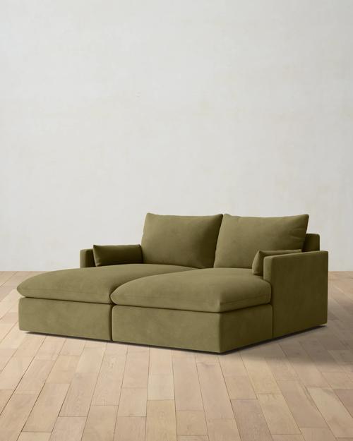 Leighton Track Arm Double Chaise Sectional - Gallery Image #2