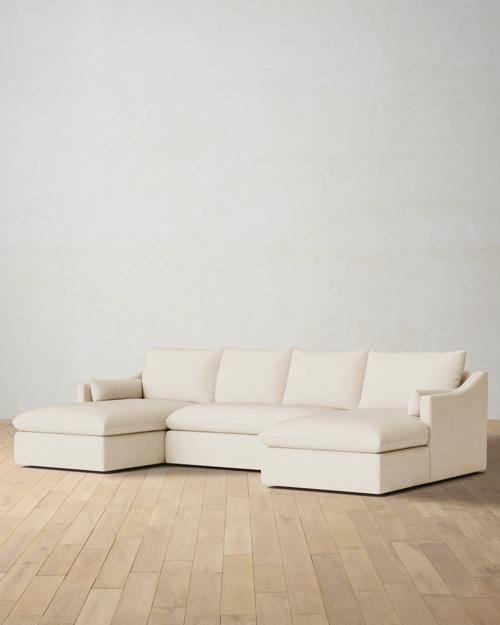 Leighton Slope Arm 3-Piece Chaise Sectional - Gallery Image #2