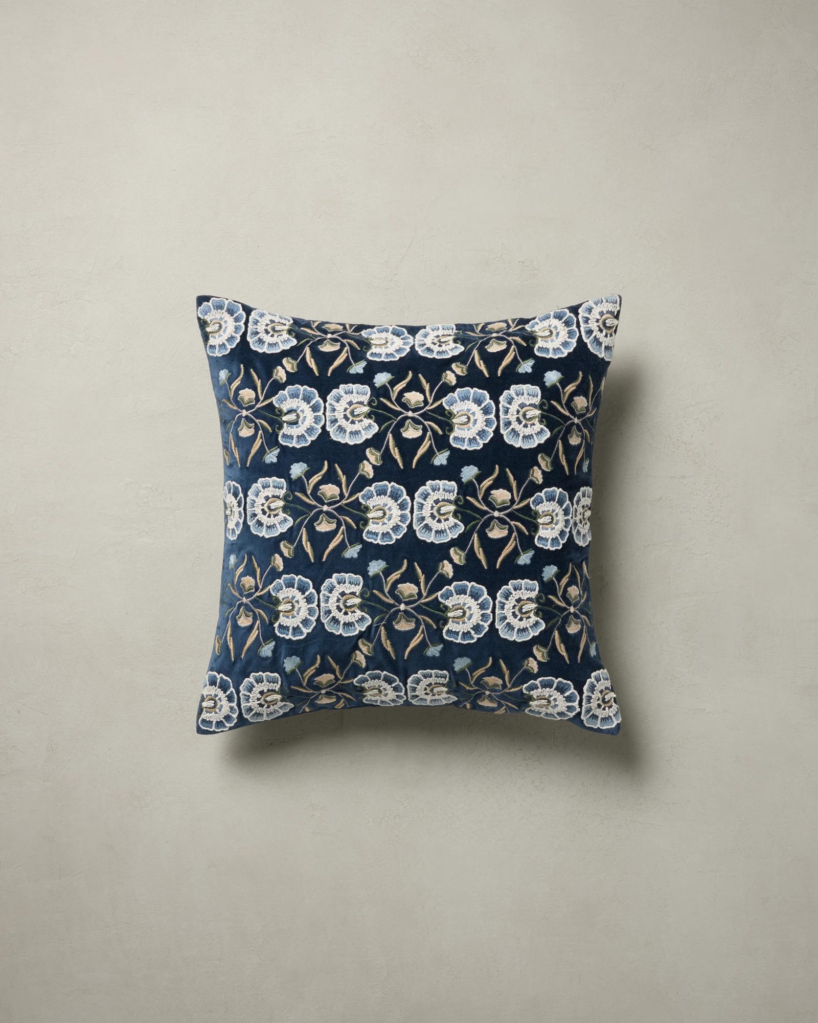 Posey Pillow - Navy Multi 20 x 20