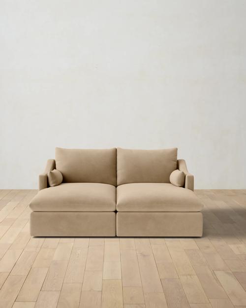 Leighton Slope Arm Double Chaise Sectional - Gallery Image #1
