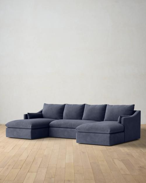 Leighton Slope Arm 3-Piece Chaise Sectional - Gallery Image #2