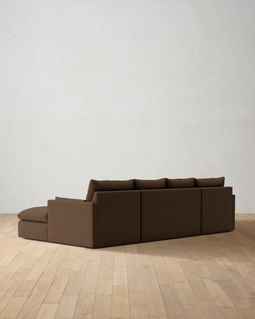 Leighton Track Arm 3-Piece Chaise Sectional - Gallery Image #4