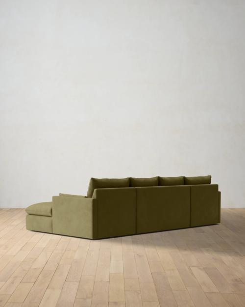 Leighton Track Arm 3-Piece Chaise Sectional - Gallery Image #4