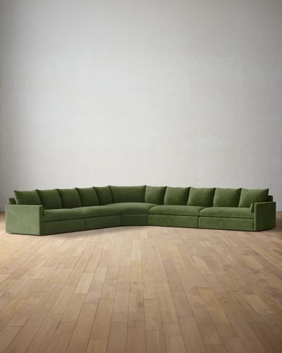 Leighton Track Arm Sofa, Luster Emera...