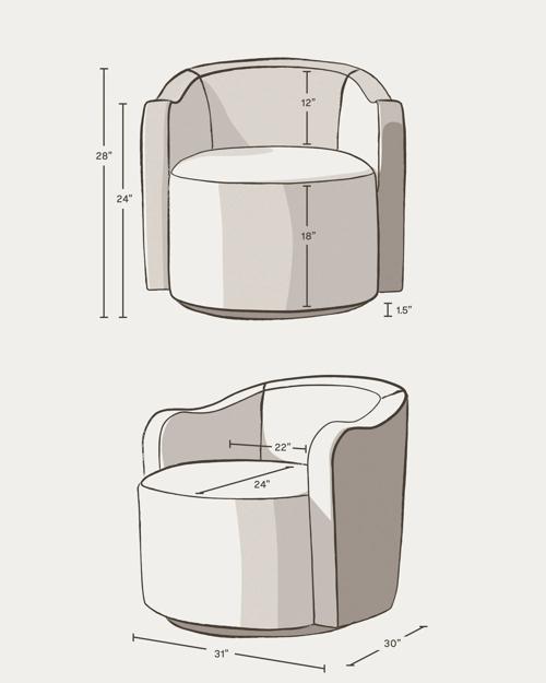 Bailey Swivel Chair - Gallery Image #5