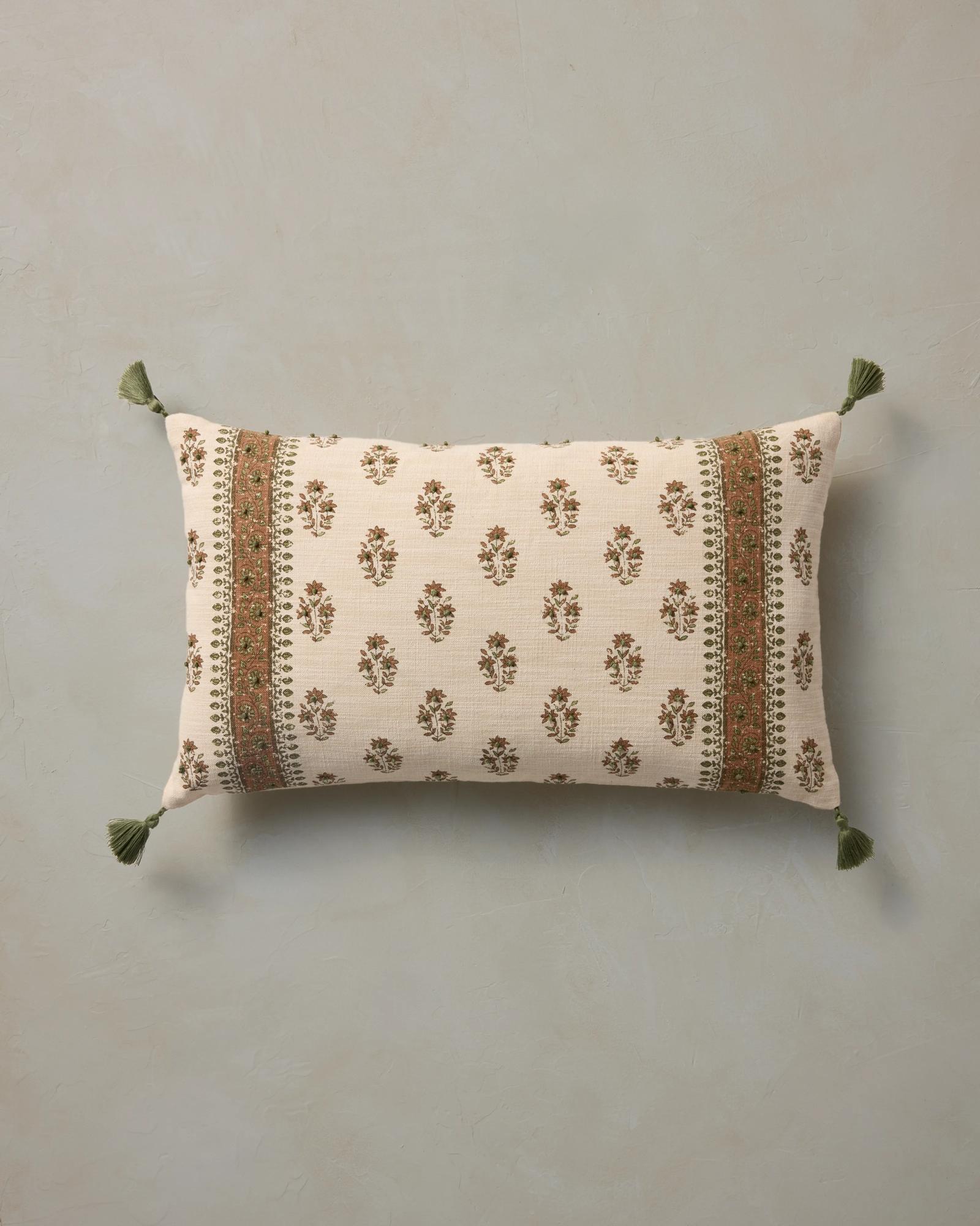 Vernon Pillow - Green Multi 14 x 24