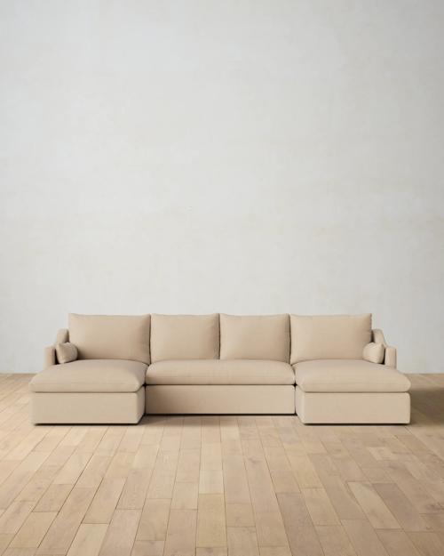 Leighton Slope Arm 3-Piece Chaise Sectional - Gallery Image #1