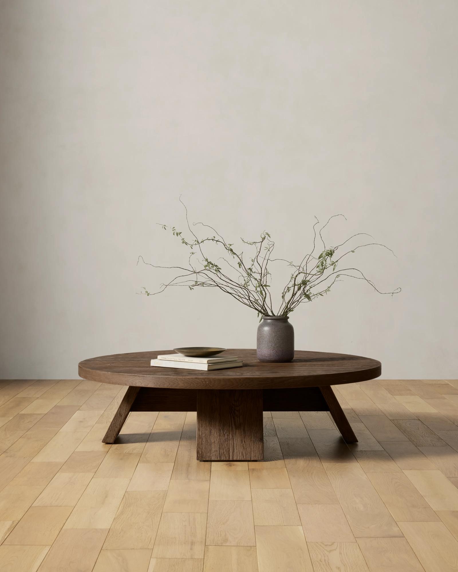 Shaw Coffee Table - Ashen Oak Resawn 55W x 14H x 55D