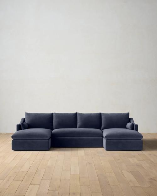 Leighton Slope Arm 3-Piece Chaise Sectional - Gallery Image #1