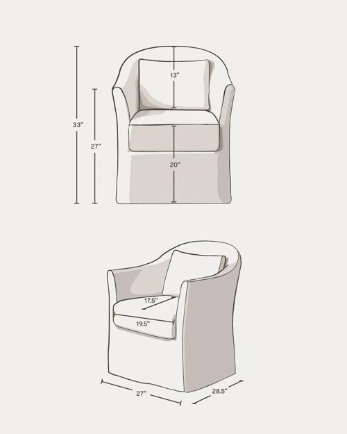 Archer Slipcover Dining Chair - Gallery Image #8
