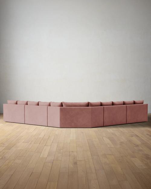 Leighton Slope Arm 5-Piece Grand Wedge Sectional - Gallery Image #3