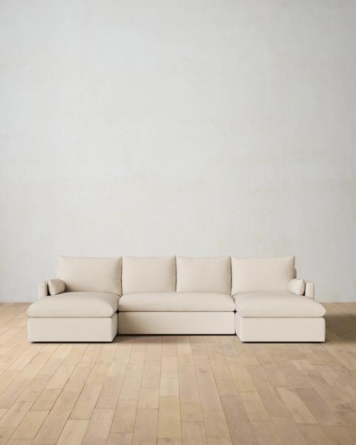 Leighton Track Arm 3-Piece Chaise Sectional - Gallery Image #1