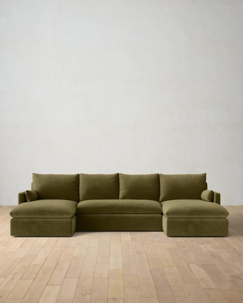 Leighton Track Arm 3-Piece Chaise Sectional