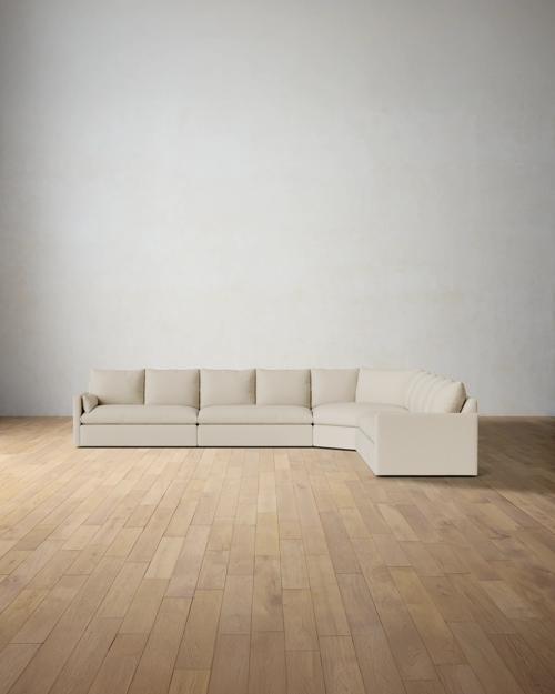 Leighton Track Arm 5-Piece Grand Wedge Sectional - Gallery Image #2