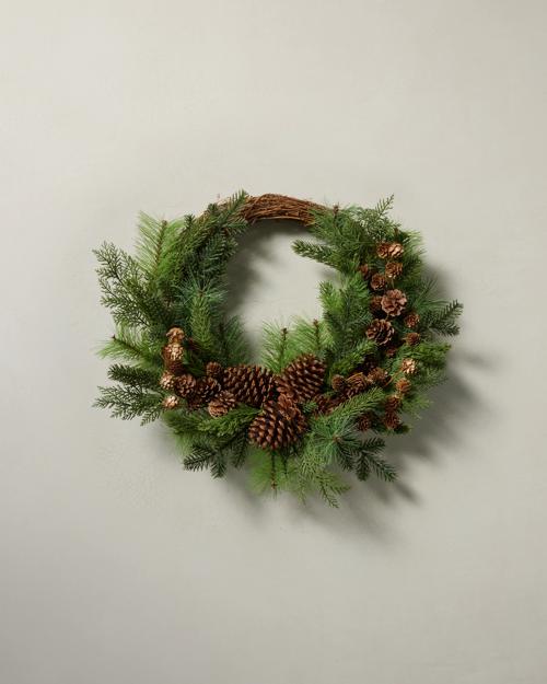 26" Natural Pine Wreath - Gallery Image #1