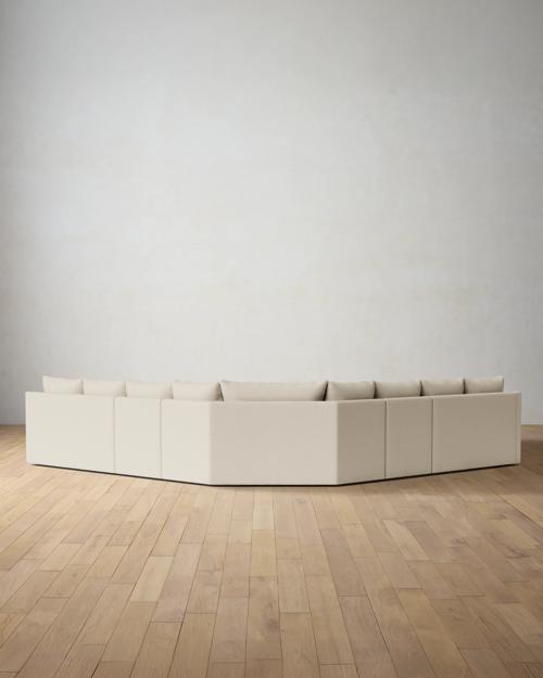 Leighton Slope Arm 5-Piece Wedge Sectional - Gallery Image #3