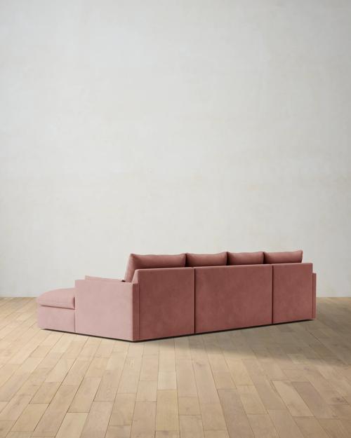 Leighton Track Arm 3-Piece Chaise Sectional - Gallery Image #4