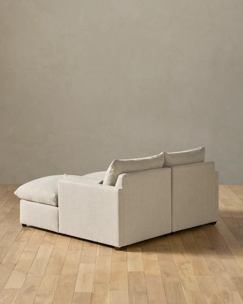 Leighton Track Arm Double Chaise Sectional - Gallery Image #4