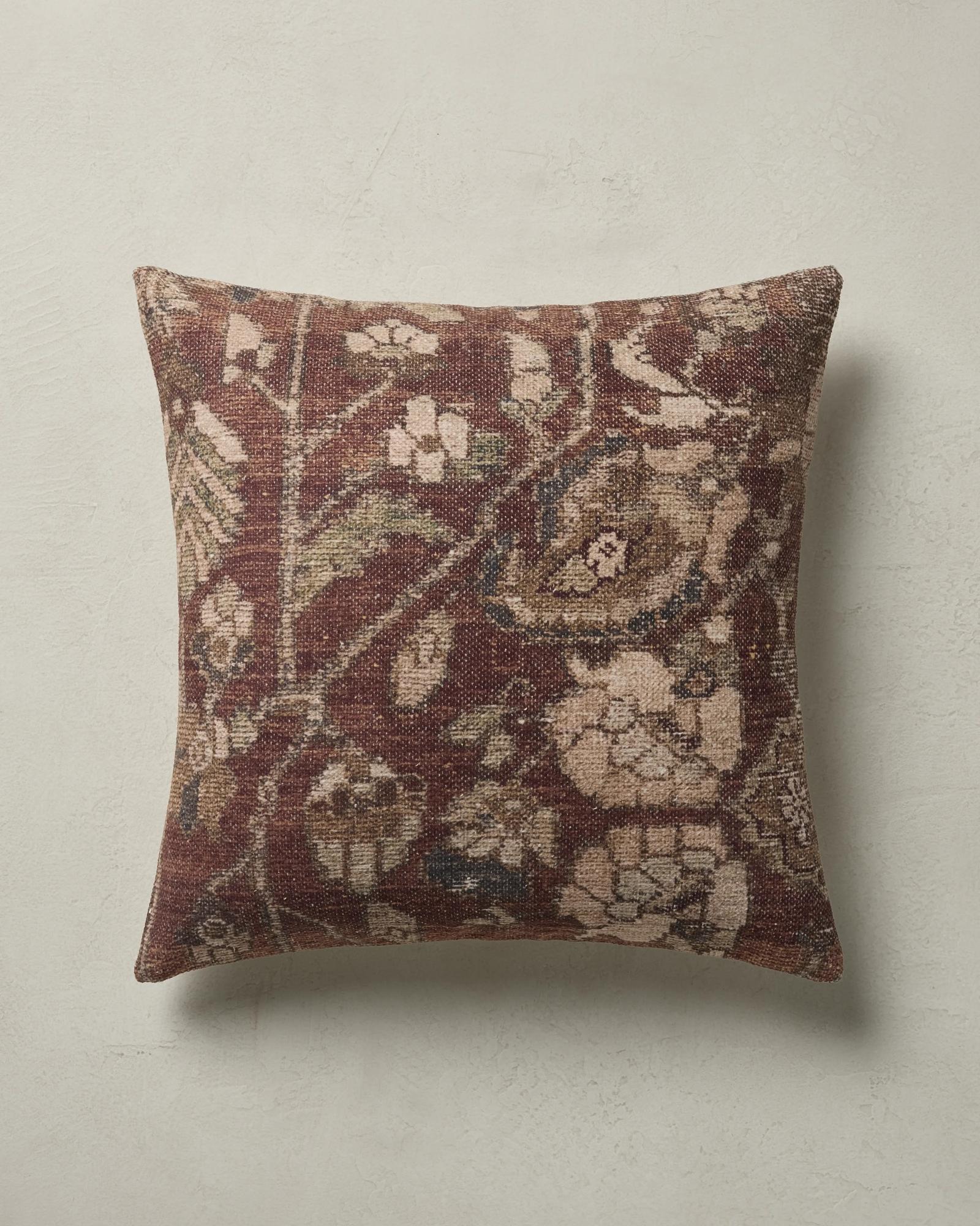 Anara Pillow - Wine Multi 18 x 18