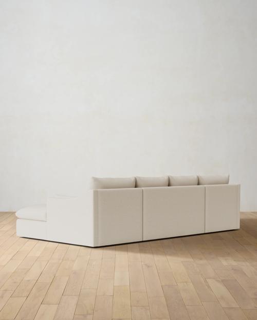 Leighton Slope Arm 3-Piece Chaise Sectional - Gallery Image #4