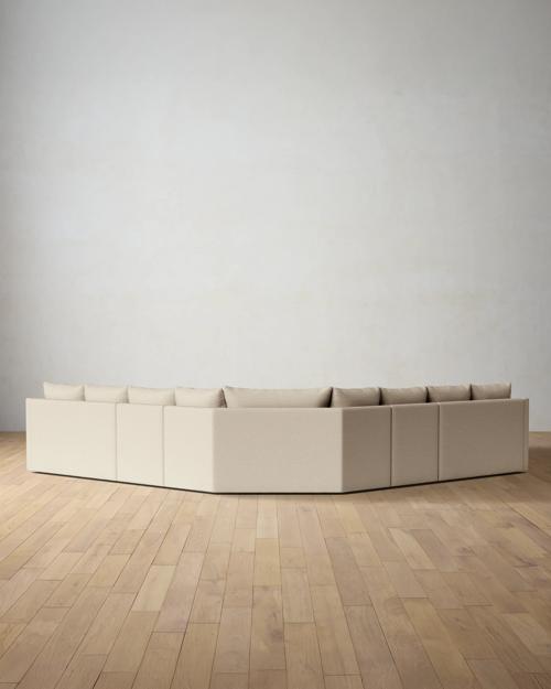 Leighton Slope Arm 5-Piece Wedge Sectional - Gallery Image #3