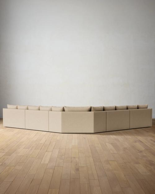 Leighton Slope Arm 5-Piece Grand Wedge Sectional - Gallery Image #3