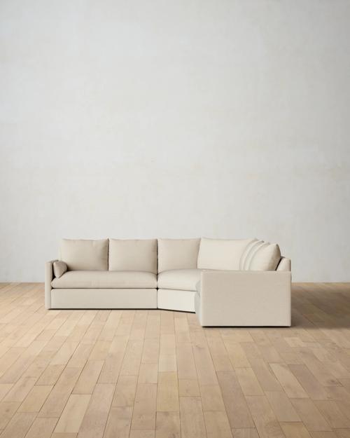 Leighton Track Arm 3-Piece Wedge Sectional - Gallery Image #3