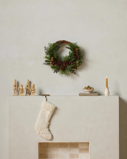 26" Natural Pine Wreath - Gallery Image #2