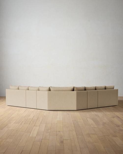 Leighton Slope Arm 5-Piece Wedge Sectional - Gallery Image #3