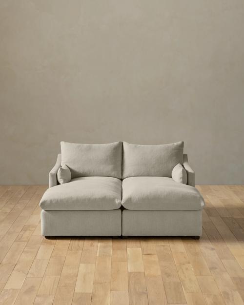 Leighton Slope Arm Double Chaise Sectional - Gallery Image #1