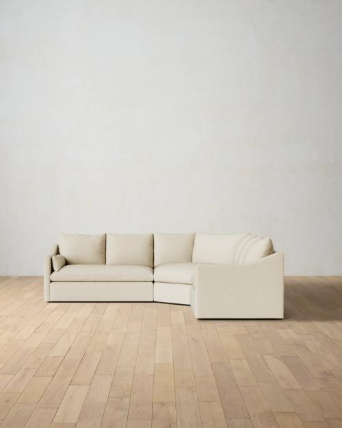 Leighton Slope Arm 3-Piece Wedge Sectional - Gallery Image #2
