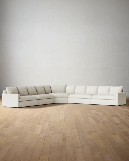 Leighton Track Arm 5-Piece Grand Wedge Sectional - Gallery Image #1