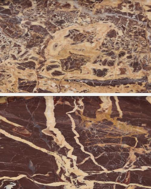 The pattern and coloring of the marble will vary from piece to piece—no two are alike.