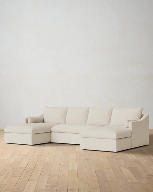 Leighton Slope Arm 3-Piece Chaise Sectional - Gallery Image #2