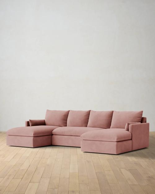Leighton Track Arm 3-Piece Chaise Sectional - Gallery Image #2