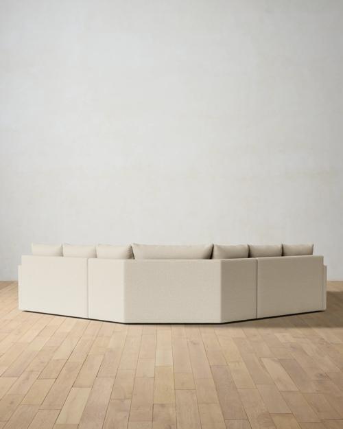 Leighton Track Arm 3-Piece Wedge Sectional - Gallery Image #4