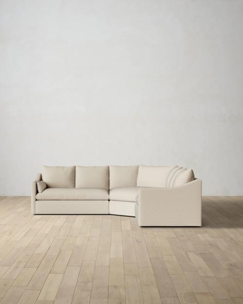 Leighton Slope Arm 3-Piece Wedge Sectional - Gallery Image #2
