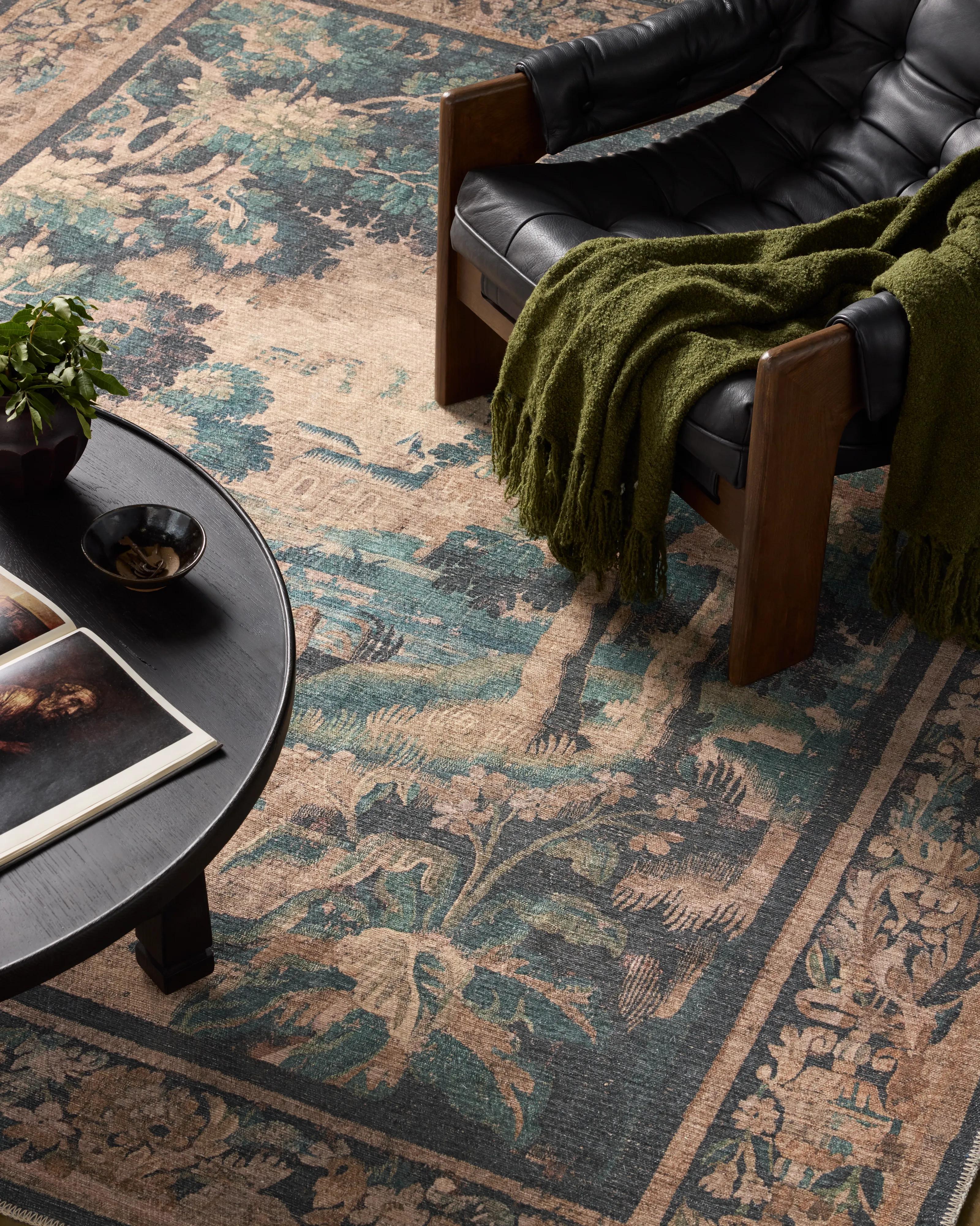 ✨　ポレポレ　✨ Hollyhock Printed Tapestry Rug | Joon Loloi