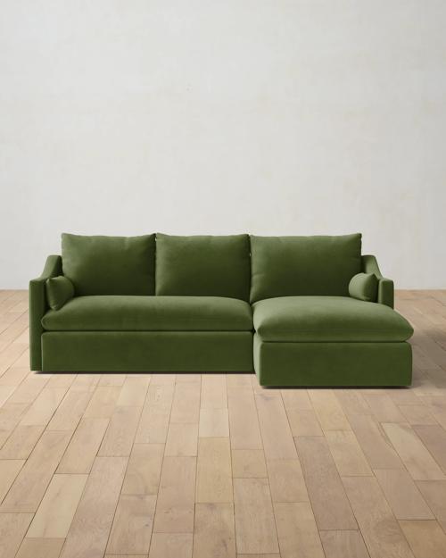 Leighton Slope Arm 2-Piece Chaise Sectional - Gallery Image #1