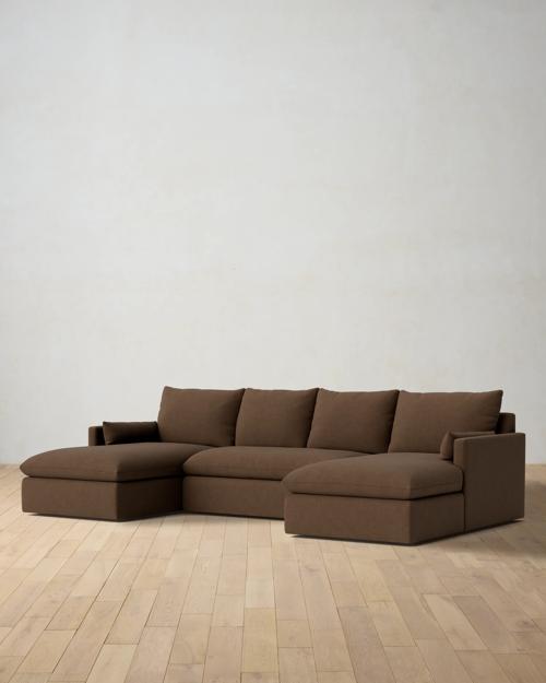Leighton Track Arm 3-Piece Chaise Sectional - Gallery Image #2