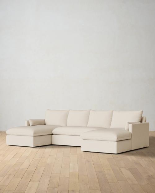 Leighton Track Arm 3-Piece Chaise Sectional - Gallery Image #2