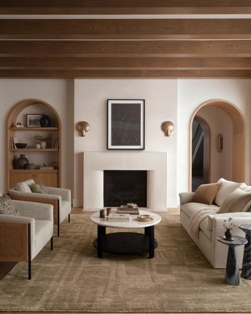 Living room featuring Leighton sofa, Jamesport chair, Wycombe coffee table