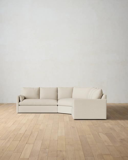 Leighton Track Arm 3-Piece Wedge Sectional - Gallery Image #3