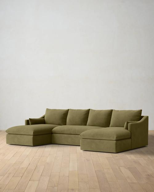 Leighton Slope Arm 3-Piece Chaise Sectional - Gallery Image #2