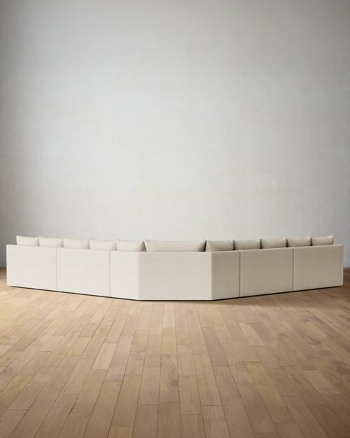 Leighton Slope Arm 5-Piece Grand Wedge Sectional - Gallery Image #3