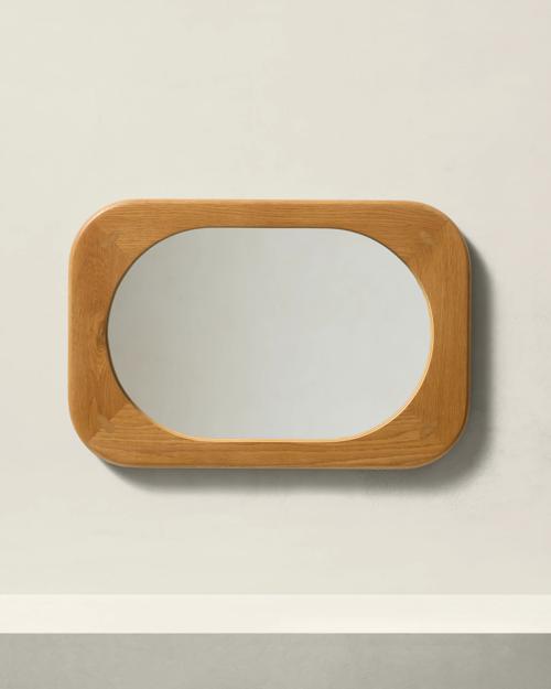 Kimber Oak Wall Mirror - Gallery Image #3